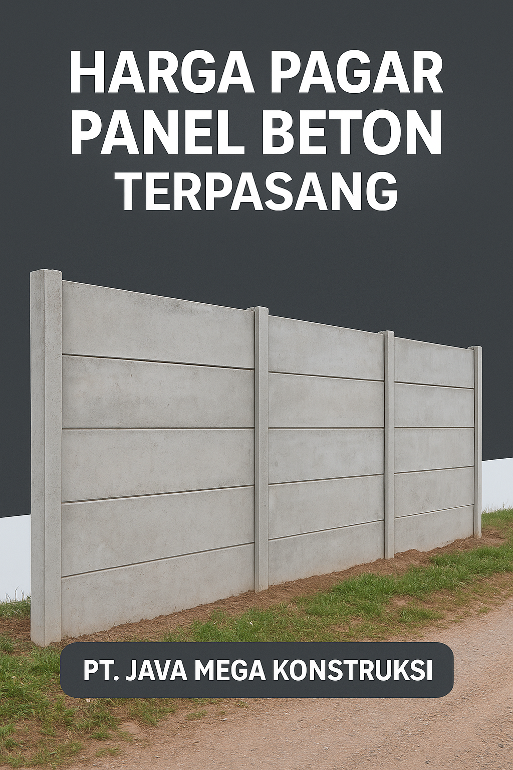 harga pagar panel beton terpasang semarang