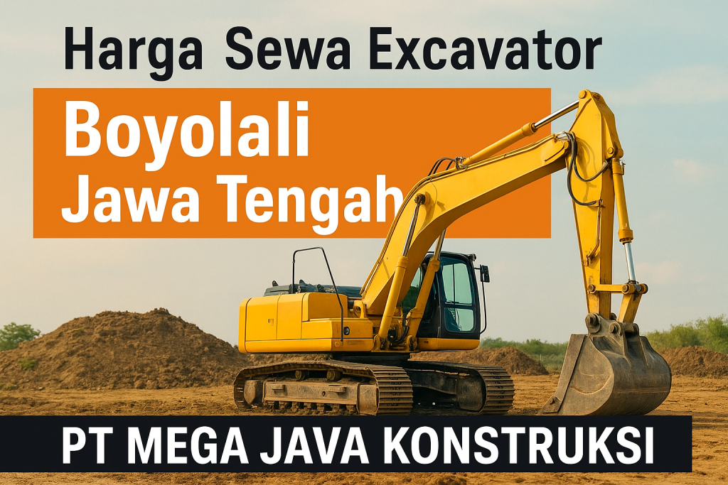 Harga Sewa Excavator Boyolali Jawa Tengah
