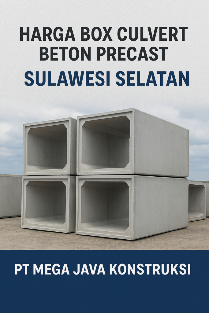 Harga Box Culvert Beton Precast Sulawesi Selatan