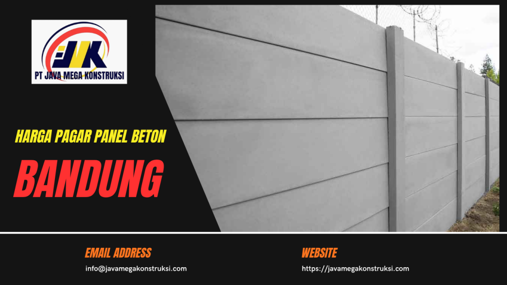 Pagar Panel Beton Bandung Terpasang