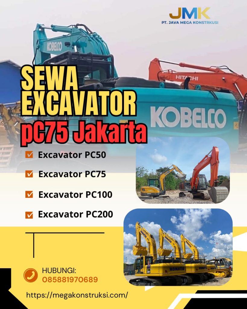 Harga Sewa Excavator PC75 Jakarta