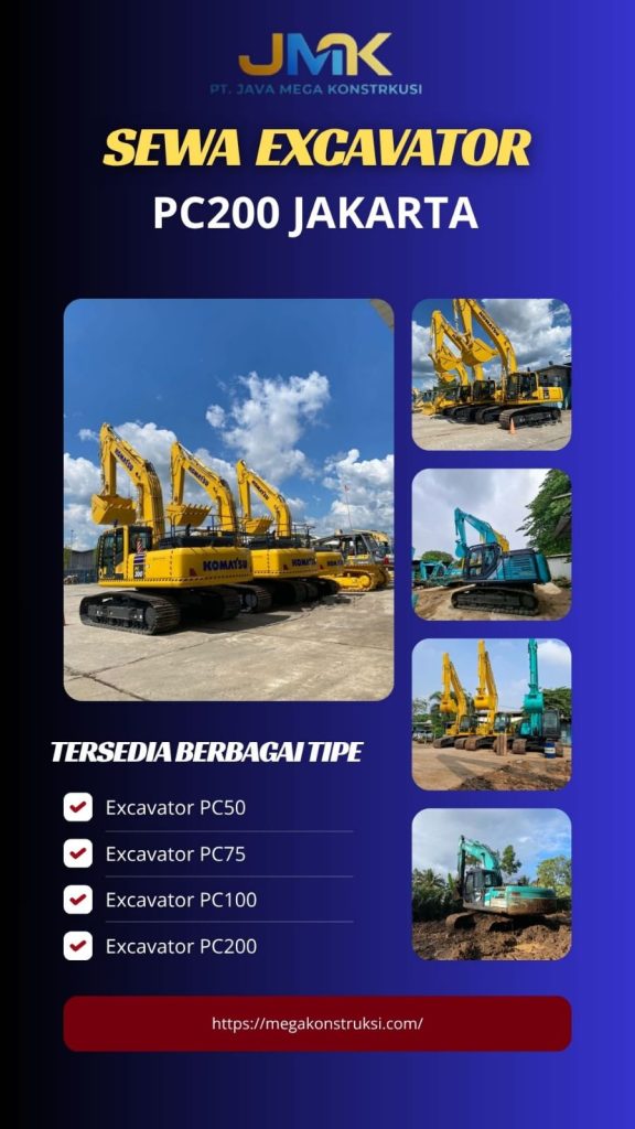 Harga Sewa Excavator PC200 Jakarta
