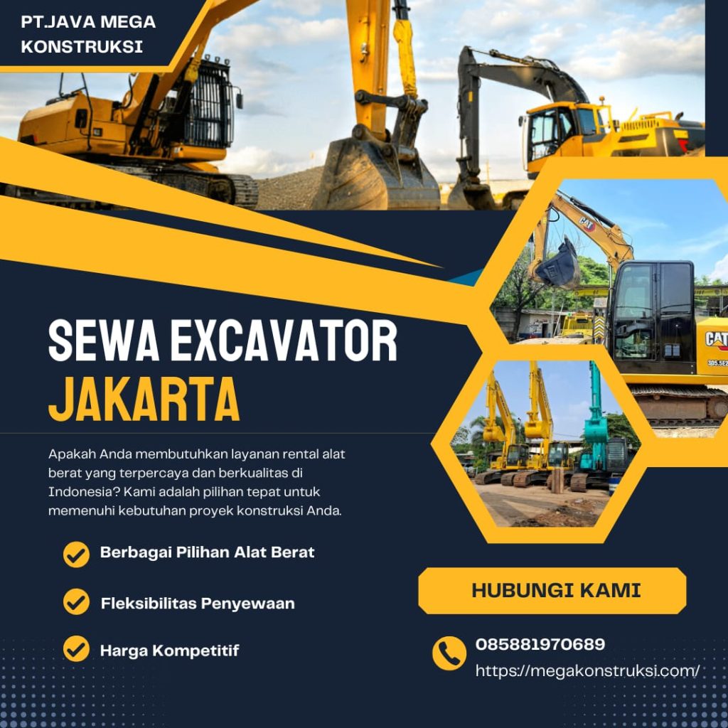 Harga Sewa Excavator Jakarta Per Jam Harian