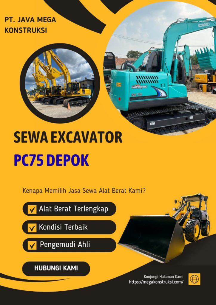 Harga Sewa Excavator PC75 Depok