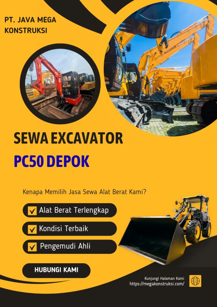 Harga Sewa Excavator PC50 Depok