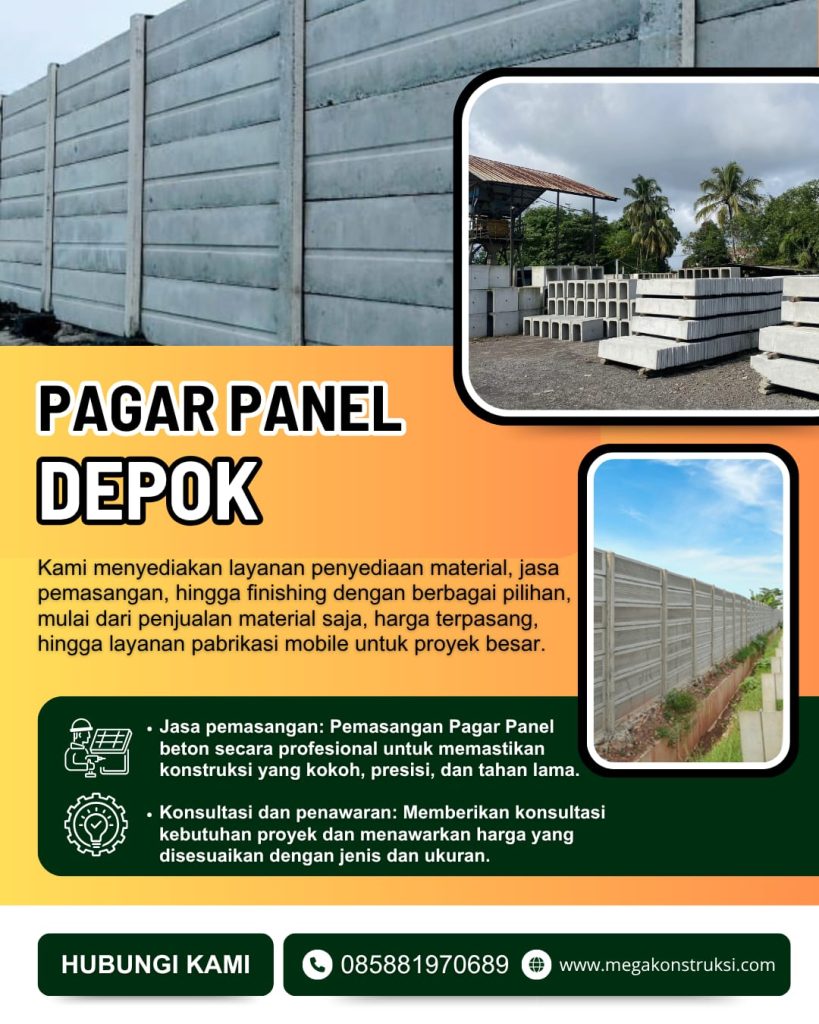 Harga Pasang Pagar Panel Beton Depok