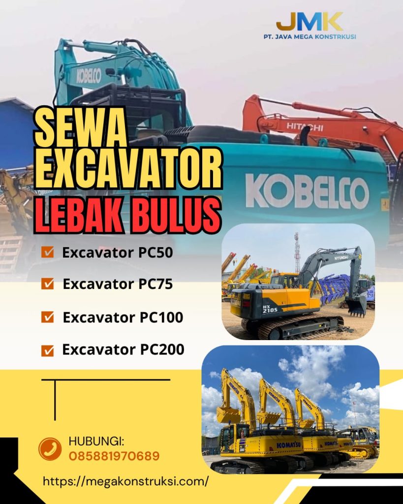 Harga Sewa Excavator PC75 Lebak Bulus
