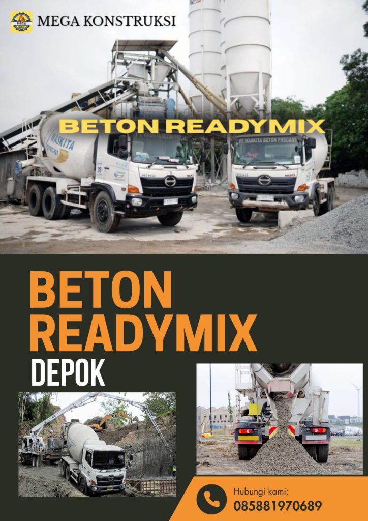 Harga Beton Readymix K225-K250 Per M3 Depok