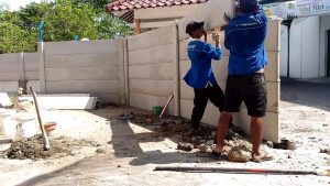 Harga Pagar Panel Banten Tangerang Tinggi 3 Meter Terpasang