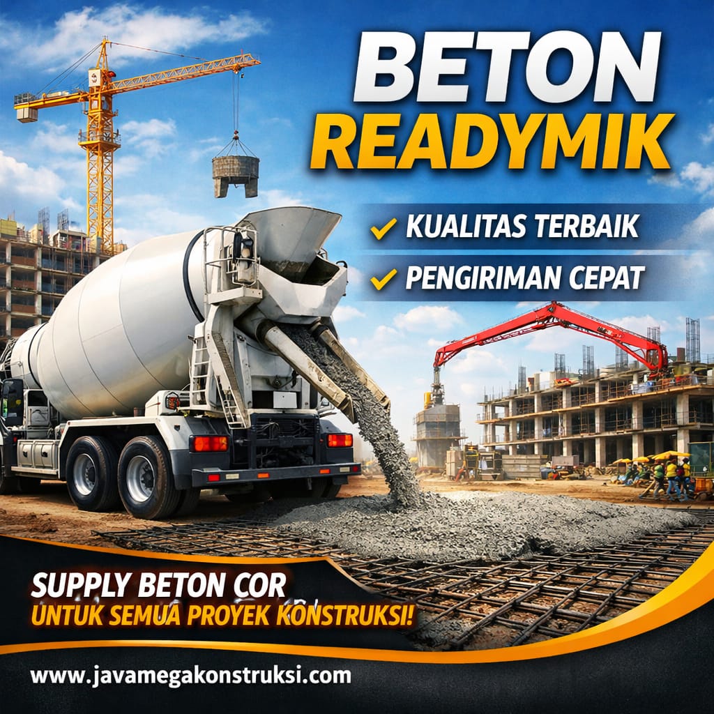 Harga Beton Readymix Mutu Terbaik 2026 Purbalingga