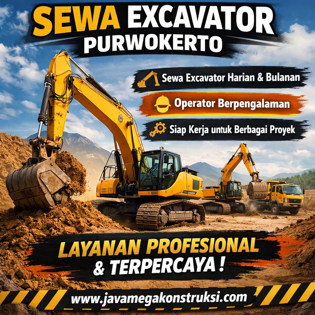 Sewa Excavator PC200 Purwokerto Per Jam Harga Terjangkau 2026