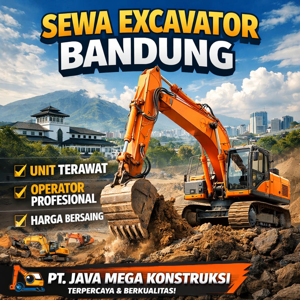 Sewa Excavator Terbaik Bandung Harga Terjangkau 2026