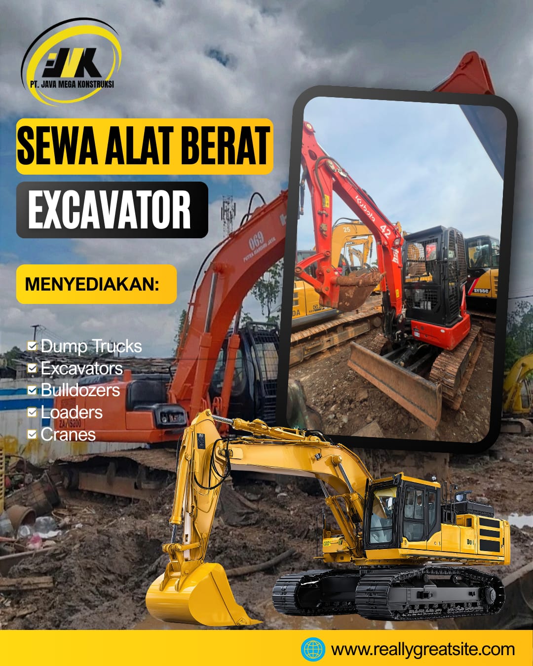 Harga Jasa Sewa Excavator Perhari Lampung Timur 2026